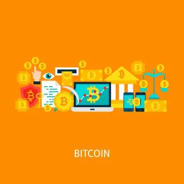 Bitcoin Vector Concept Stock Illustration
