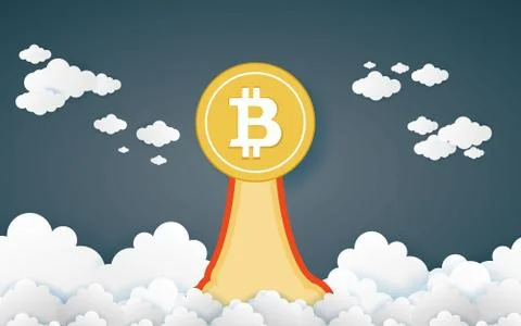 Bitcoin vector icon .Cryptocurrency with huge market capitalization Stock Illustration