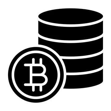 Bitcoin Vector Icon Design Illustration Stock Illustration