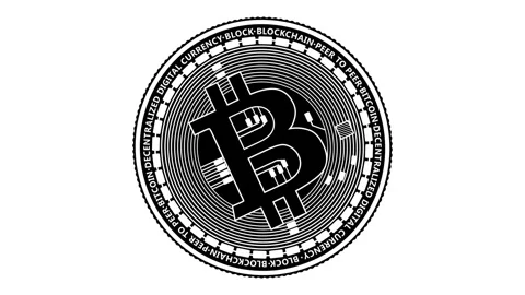 Bitcoin video rotation Stock Footage 286854273