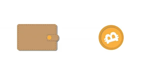 Bitcoin Wallet concep design, Mining bitcoin or exchange of cryptocurrency Stock Footage 85068939