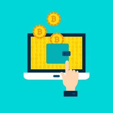 Bitcoin Wallet Concept Stock Illustration