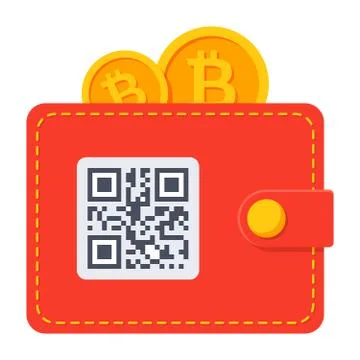 Bitcoin Wallet Icon Stock Illustration