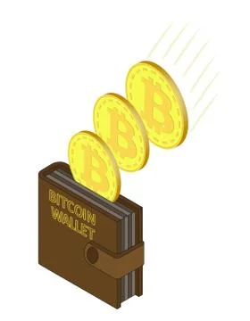 Bitcoin wallet Stock Illustration