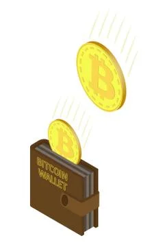 Bitcoin wallet Stock Illustration