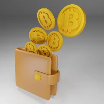 Bitcoin wallet Stock Illustration