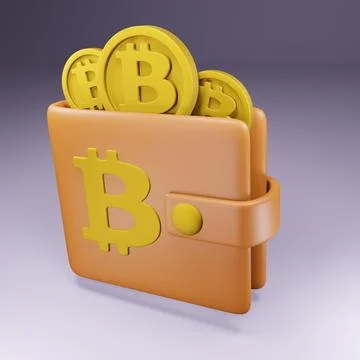 Bitcoin wallet Stock Illustration