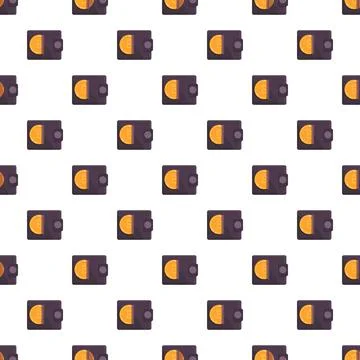 Bitcoin wallet seamless pattern cryptocurrency economy background 스톡 일러스트