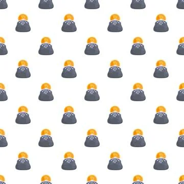 Bitcoin wallet seamless pattern for digital crypto finance Stock Illustration