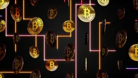 Bitcoin Wallpaper 4k Stock Footage 249770605
