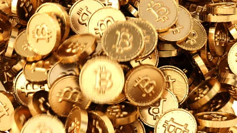 Bitcoin wave Stock Footage 85487008