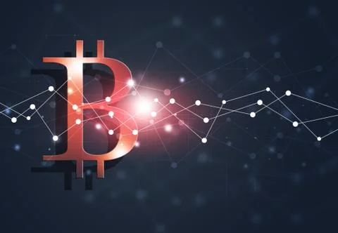 Bitcoin Web Business Background Stock Illustration