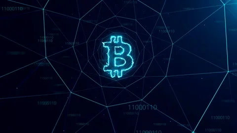 Bitcoin In Web Tunnel Stock Footage 90306872