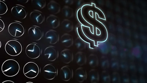 Bitcoin will replace the dollar. Dolar to Bitcoin Stock Footage 119600529