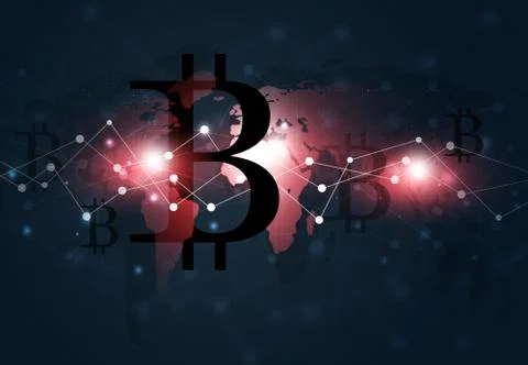 Bitcoin World Currency Stock Illustration