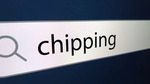 Bitcoin written in search bar with cursor, computer monitor, close-up Stock Footage 151434085