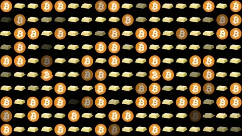 Bitcoing is Digital Gold Stock Footage 131334301