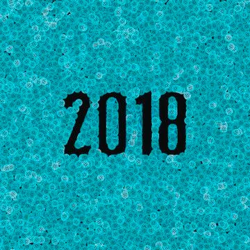 Bitcoins 2018 background Illustrazione stock