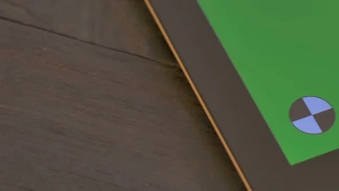Bitcoins and tablet with a green screen for your content Stock Footage 83267666