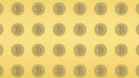 Bitcoins background animation, seamless looping Stock Footage 87671044