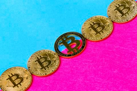 Bitcoins background Foto stock