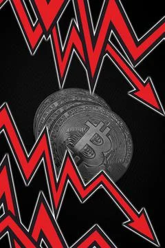 Bitcoin's crash Stock Photos