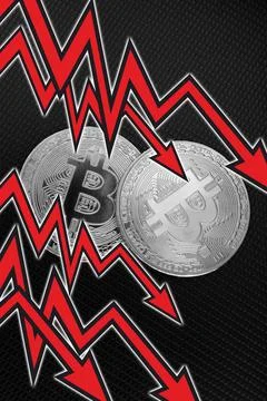 Bitcoin's crash Foto stock