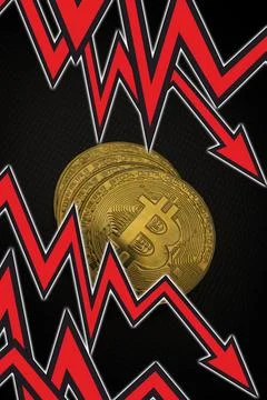 Bitcoin's crash Stock Photos