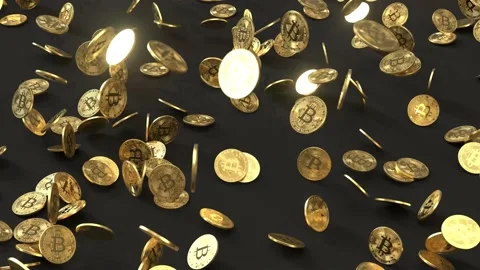 Bitcoins Stock Footage 157203234