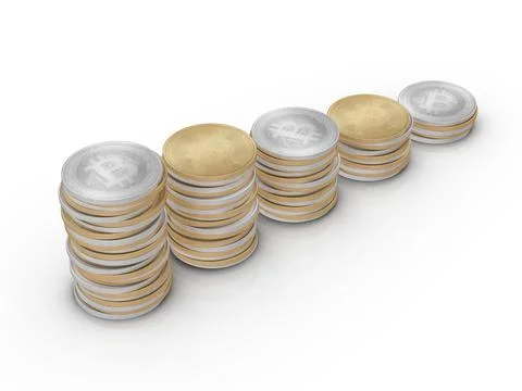 Bitcoins Stock Illustration