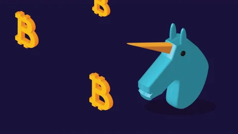 Bitcoins modern tech symbols pattern Stock Footage 208264880