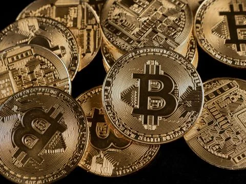 Bitcoins Stock Photos