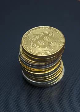 Bitcoins Stock Photos