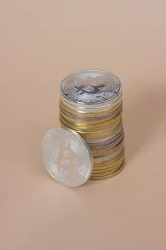 Bitcoins Stock Photos