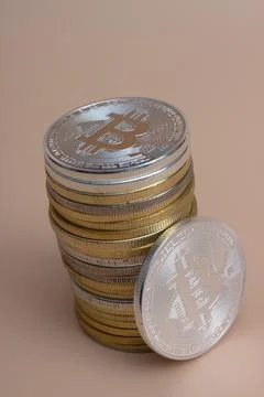 Bitcoins Stock Photos