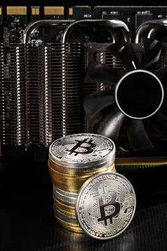 Bitcoins Stock Photos