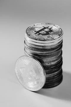 Bitcoins Stock Photos