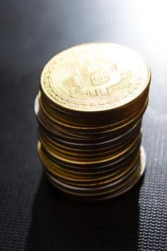 Bitcoins Stock Photos