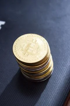 Bitcoins Stock Photos