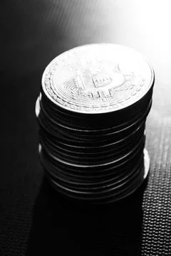 Bitcoins Stock Photos