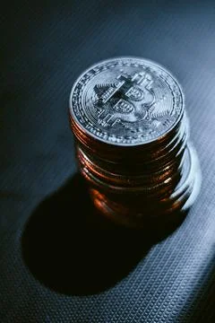 Bitcoins Stock Photos