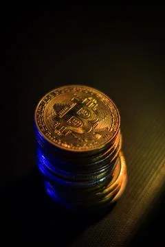 Bitcoins Stock Photos