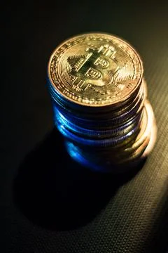 Bitcoins Stock Photos