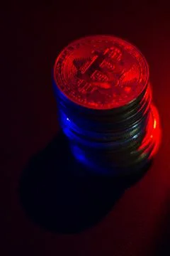 Bitcoins Foto stock