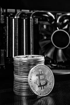 Bitcoins Stock Photos