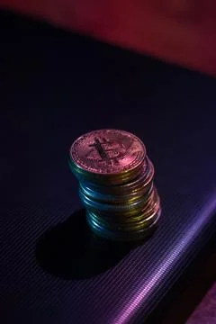 Bitcoins Stock Photos