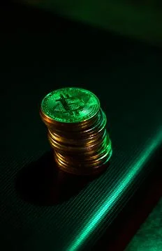 Bitcoins Foto stock