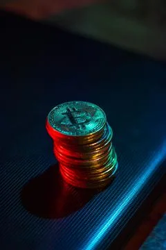 Bitcoins Stock Photos