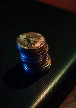 Bitcoins Stock Photos
