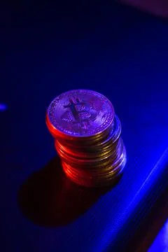 Bitcoins Stock Photos